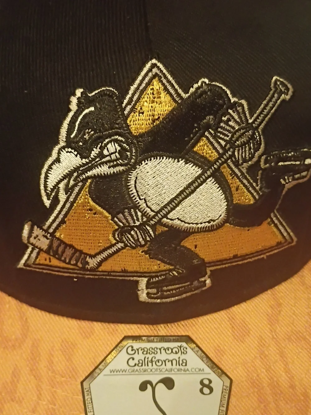 Pittsburgh Penguins Limited Edition Grassroots California Fitted Flat Brim Hat